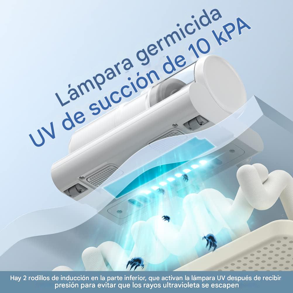 AspiraMax PRO™ — Limpieza profunda con luz UV esta Navidad: aspira y elimina ácaros, quita pelo de mascota y deja la casa impecable para recibir visitas sin preocuparte. *Inalámbrica (Hoy incluye SET COCINA 6 piezas acero inoxidable + ENVIO GRATIS)